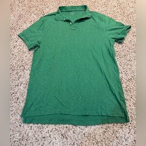 J. Crew Vibrant Green Men's Polo Shirt 100% Cotton